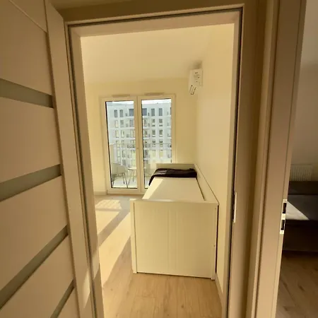 A Modern With Air Conditioning And A Balcony